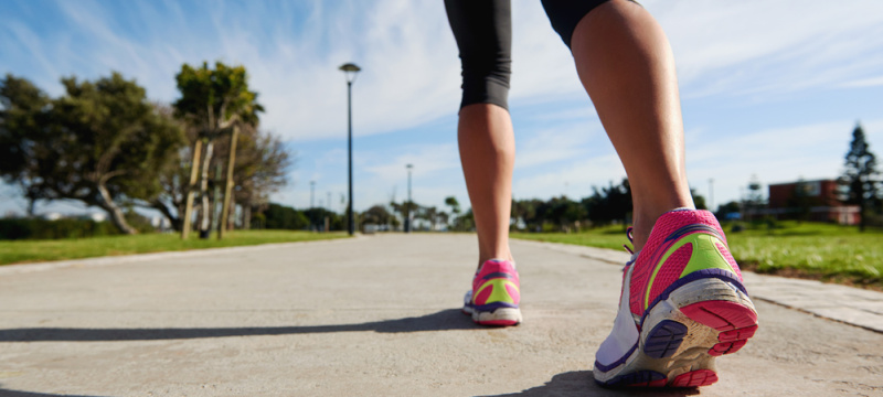 running feet