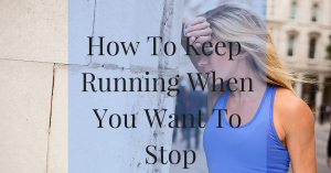 how to keep running